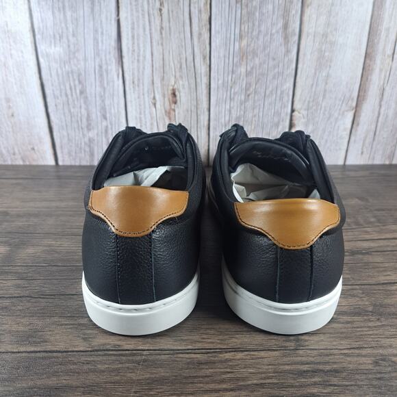 Allen Edmonds Courtside Men's Black Leather Lace Up Sneaker (Read Description) - Picture 4 of 10